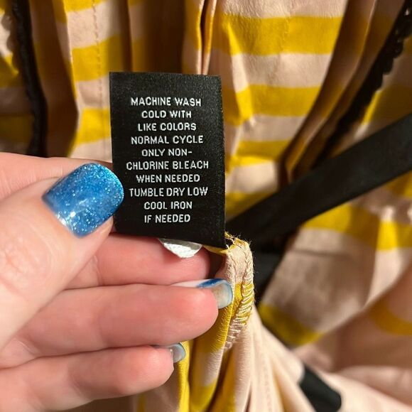 Jason Wu for Target Sleeveless Striped Pleated Sz Medium Dress - Picture 13 of 13